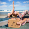 Yugland Bloc de yoga de liège recyclé écologique Bloc de yoga en bois avec design